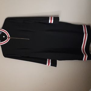 Poly/Spandex blend, black dress, xlarge